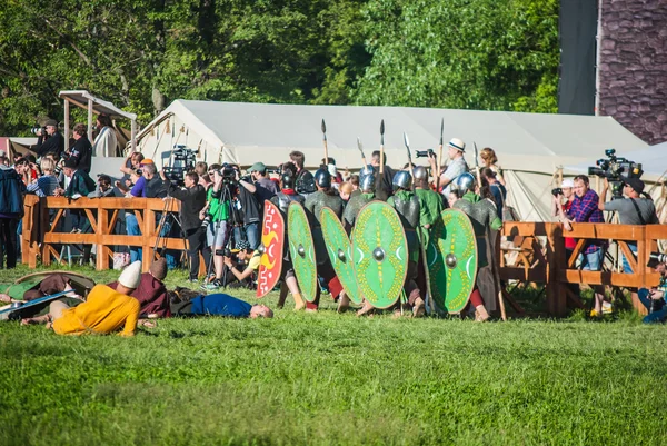 Representación histórica de la rebelión de Boudicas — Foto de Stock