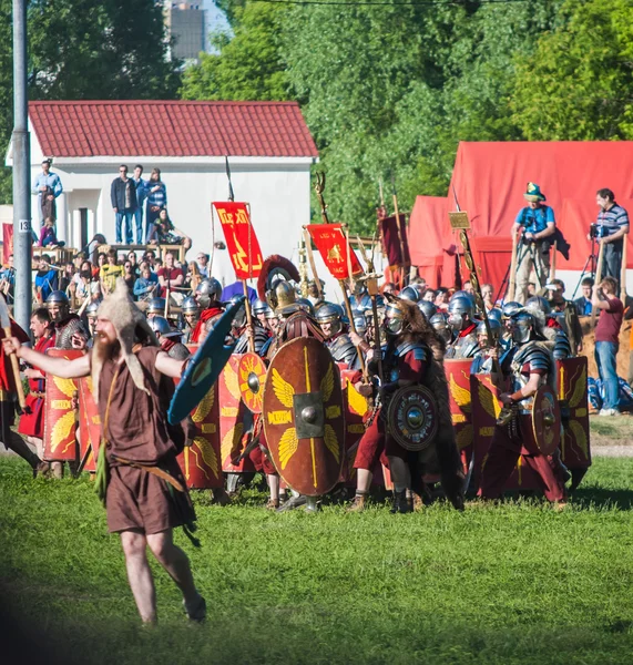 Representación histórica de la rebelión de Boudicas — Foto de Stock