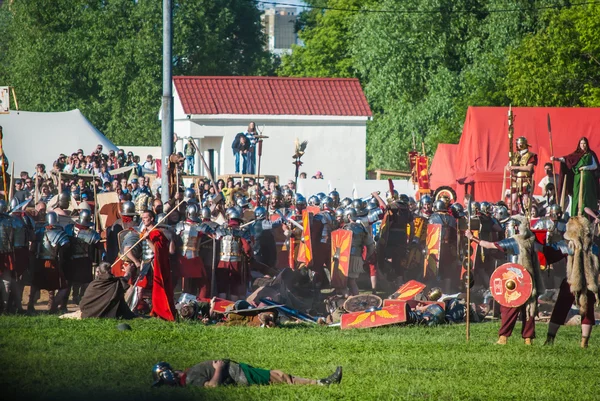 Reconstitution historique de la rébellion de Boudicas — Photo