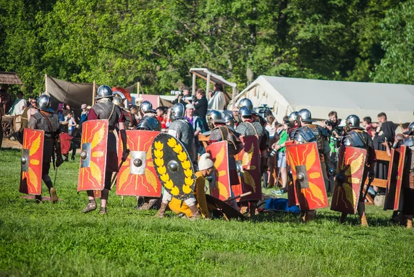 Historische re-enactment van Boudicas opstand — Stockfoto