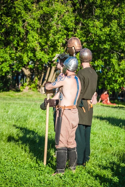 Reconstitution historique de la rébellion de Boudicas — Photo