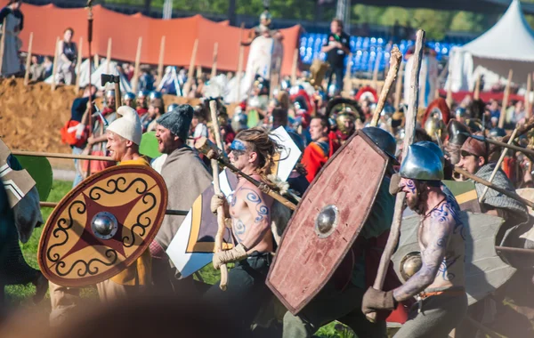 Representación histórica de la rebelión de Boudicas — Foto de Stock