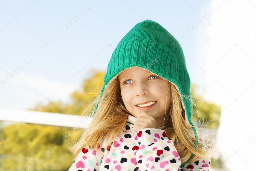 Cute girl with balloons