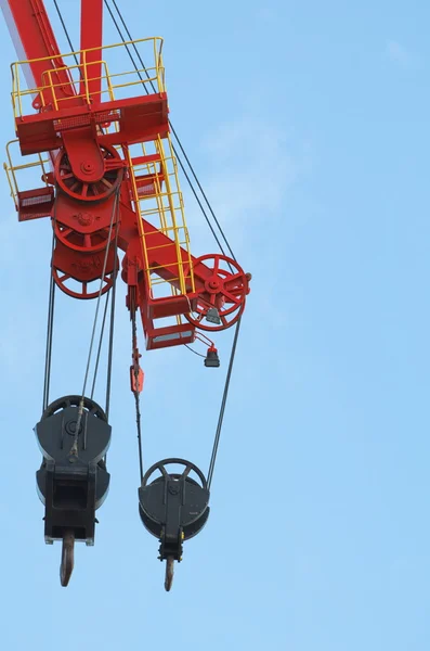 Heavy Crane Pulleys — Stock Photo, Image