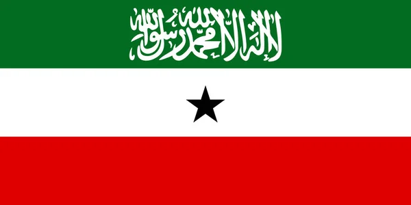 Official Large Flat Flag Somaliland Horizontal — Stok Foto