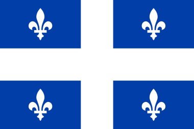 Quebec Yatay Bayrağının Resmi Büyük Düz Bayrağı