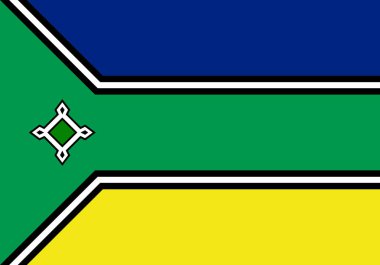 Official Large Flat Flag of Amapa Horizontal