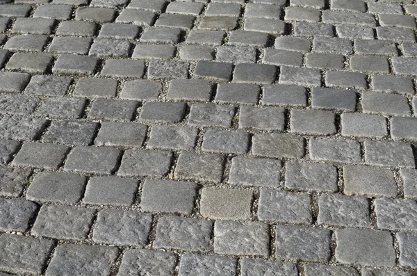 Gri Cobblestones doku — Stok fotoğraf