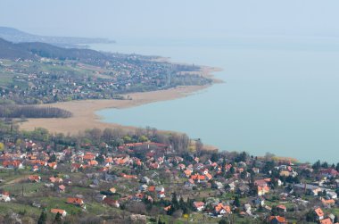 View of Badacsonytomaj and Badacsonyörs