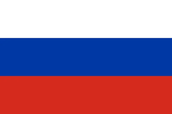 Vlajka Ruska vodorovně — Stock fotografie