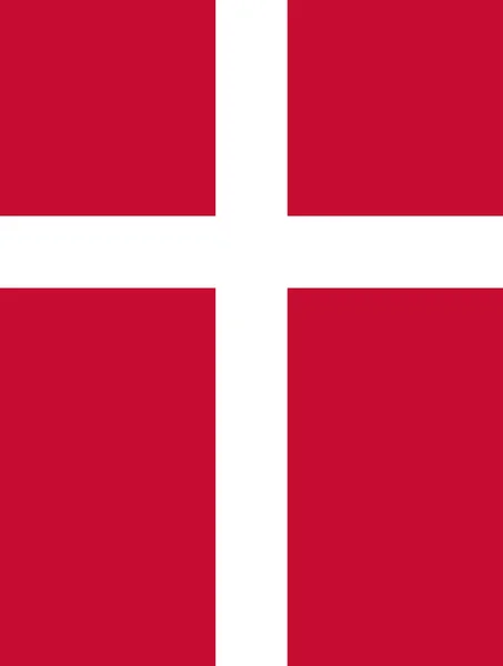 Flag of Denmark Vertical — Stock Photo, Image