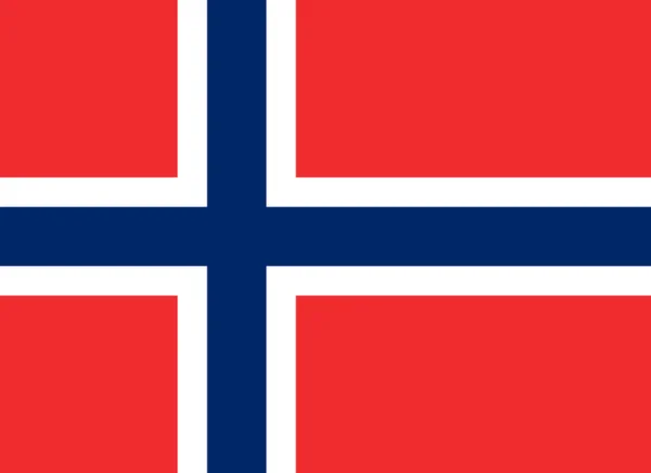 Bandera de Noruega Horizontal — Foto de Stock