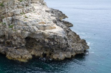 Kayalık sahil ve deniz