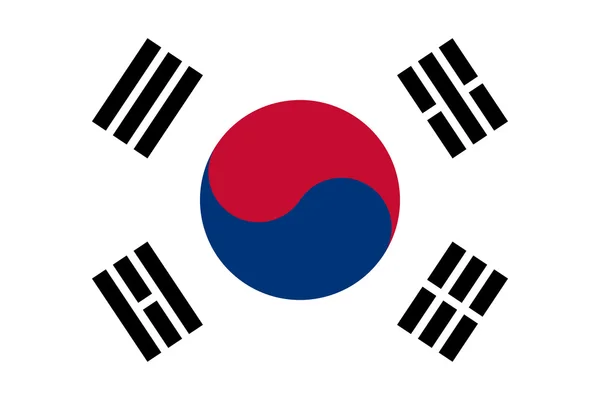 Bandera de Corea del Sur — Foto de Stock