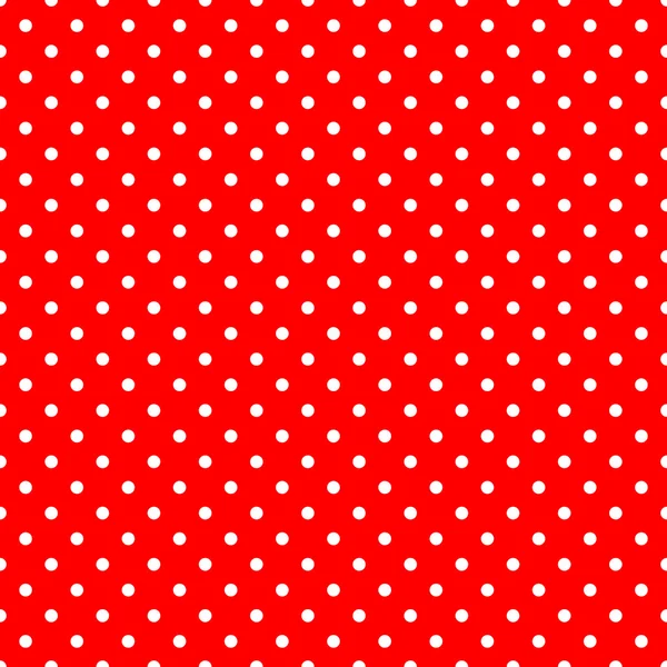 Witte Polka Dots op rode patroon — Stockfoto