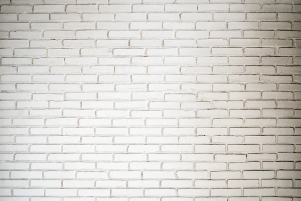 Eski vintage beyaz tuğla duvar, soyut desen arka plan. — Stok fotoğraf