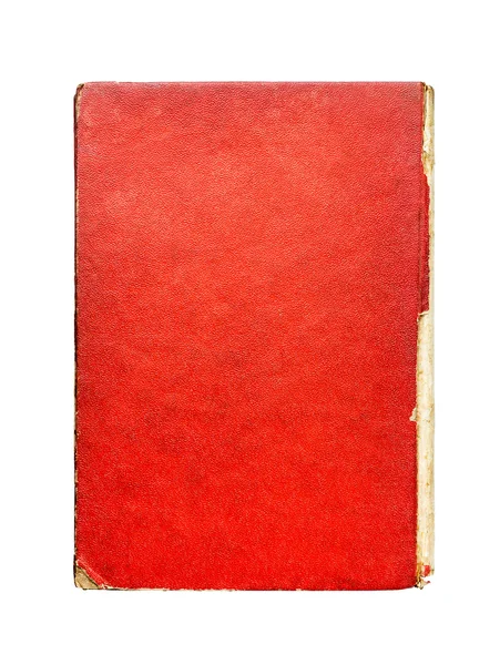 Piros papír régi, keményfedeles könyv, absztrakt textúra, vintage vissza — Stock Fotó