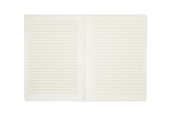 Σημειωματάριο εγγράφου με γραμμή που απομονώνονται σε λευκό φόντο. — Φωτογραφία Αρχείου