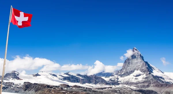 Pohled na Matterhorn - Zermatt, Švýcarsko — Stock fotografie