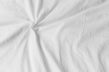 Arkaplan olarak beyaz saten kumaşı yakın plan