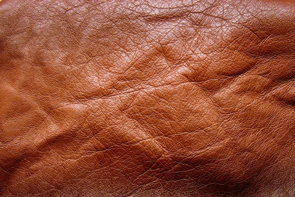 Brown leather texture for background. — Stock Photo, Image