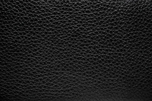 Closeup of seamless black leather texture, cow skin background. — Stock Photo, Image