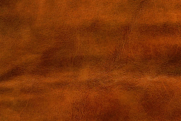 Orange leather texture, abstract background — Stock Photo, Image