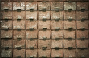 Vintage çekmeceler için arka plan ahşap