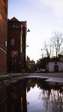 Gdansk 'ın renkli şehrinde mimari
