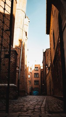 Gdansk 'ın renkli şehrinde mimari