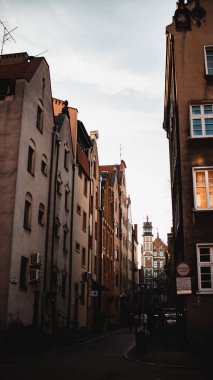 Gdansk 'ın renkli şehrinde mimari