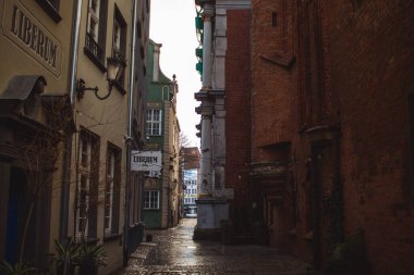Gdansk 'ın renkli şehrinde mimari