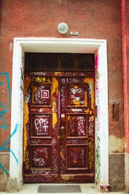 Gdansk 'ın renkli şehrinde mimari