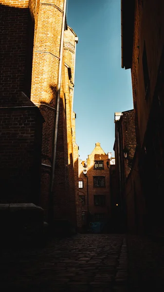 Gdansk 'ın renkli şehrinde mimari