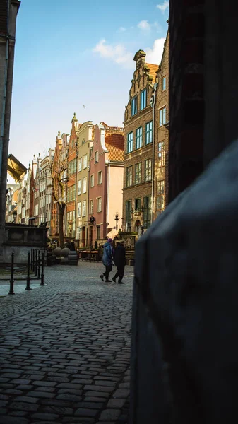 Gdansk 'ın renkli şehrinde mimari