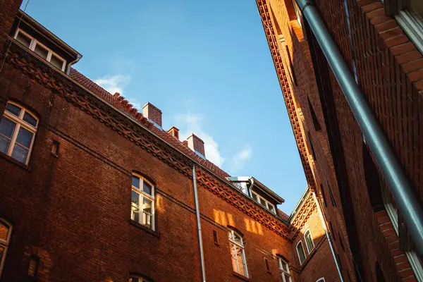 Gdansk 'ın renkli şehrinde mimari