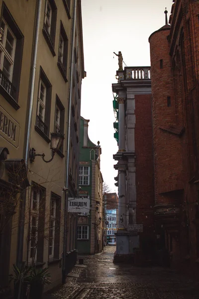 Gdansk 'ın renkli şehrinde mimari