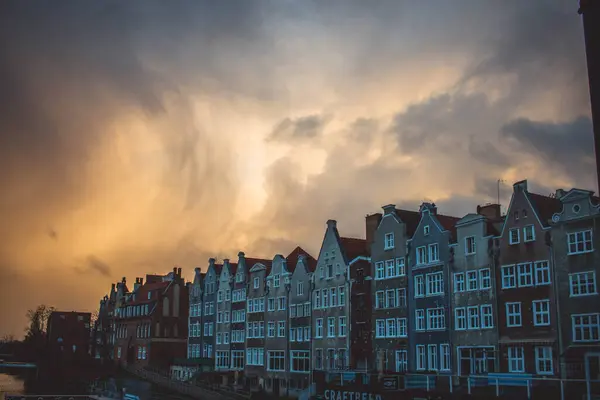 Gdansk 'ın renkli şehrinde mimari