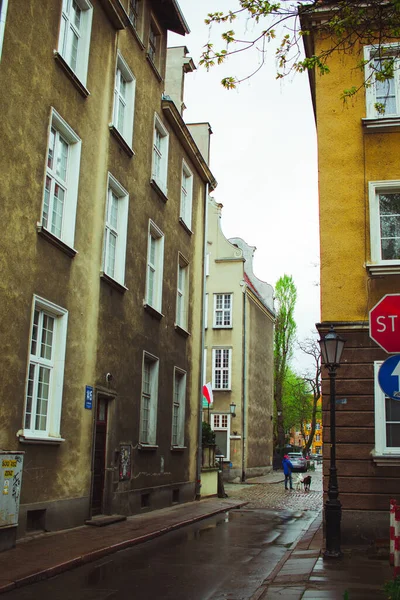 Architektura Kolorowym Mieście Gdańska — Zdjęcie stockowe
