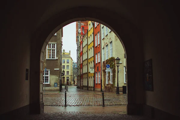 architecture in the colorful city of gdansk