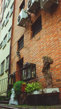 Gdansk 'ın renkli şehrinde mimari