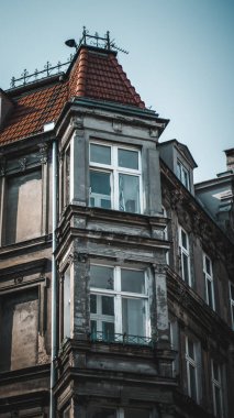Gdansk 'ın renkli şehrinde mimari