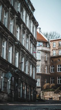 Gdansk 'ın renkli şehrinde mimari