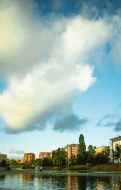 Gdansk 'ın renkli şehrinde mimari