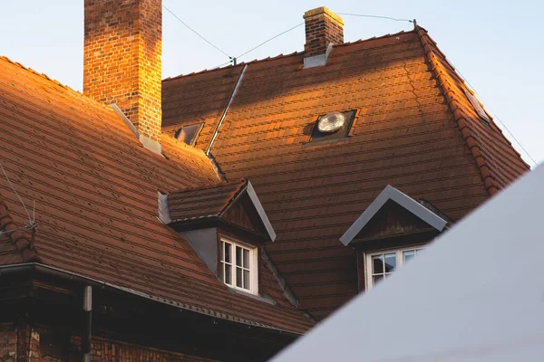 Gdansk 'ın renkli şehrinde mimari