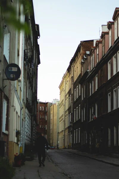 Gdansk 'ın renkli şehrinde mimari