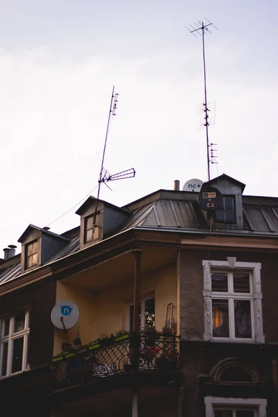 Gdansk 'ın renkli şehrinde mimari