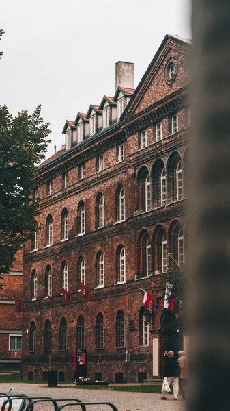 Gdansk 'ın renkli şehrinde mimari