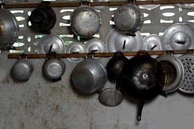 Kitchenware Old on wall clipart