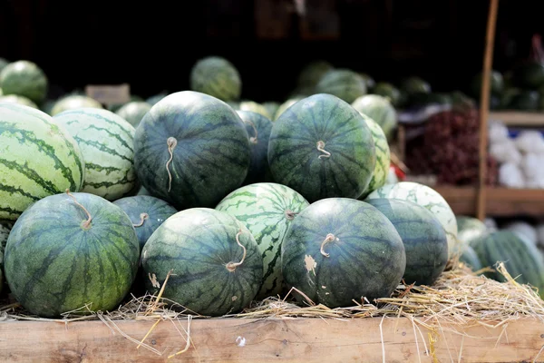 Vattenmelon Som Samlats Från Gården — Stockfoto